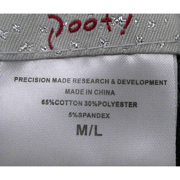 Poof Leggings Women M L 26x26 Dark Gray High Rise Zippered Front Tapered Ankle - Picture 6 of 8